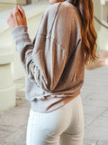 Western Embroidered Western V Neck Sweatshirt