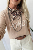 Howdy Crew Neck Knit Sweater