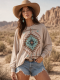 KELLY AZTEC GRAPHIC SWEATSHIRT
