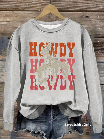 Howdy Print Sweatshirt