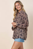 EVERETT WESTERN BUCKING HORSES PRINT SHIRT