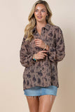 EVERETT WESTERN BUCKING HORSES PRINT SHIRT