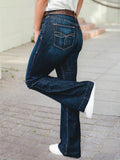 Western Stitch "Kali" Patched Pocket Bootcut Jeans