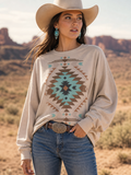KELLY AZTEC GRAPHIC SWEATSHIRT