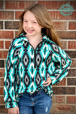 Girls Aztec Everest Pullover