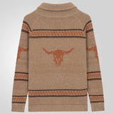 Vintage longhorn knit sweater
