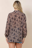 EVERETT WESTERN BUCKING HORSES PRINT SHIRT