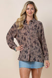 EVERETT WESTERN BUCKING HORSES PRINT SHIRT