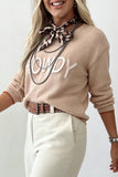 Howdy Crew Neck Knit Sweater