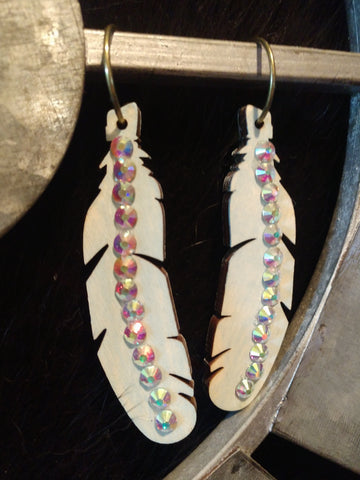 Vintage Feather Earring