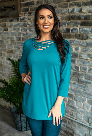 Jade Basic Caged Tunic