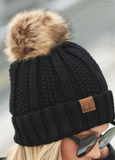 Lined CC Beanie Pom